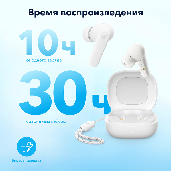 Изображение товара Беспроводные наушники Anker SoundCore TWS R50i A3949 WT / SDC-A3949G22-WT (белый)