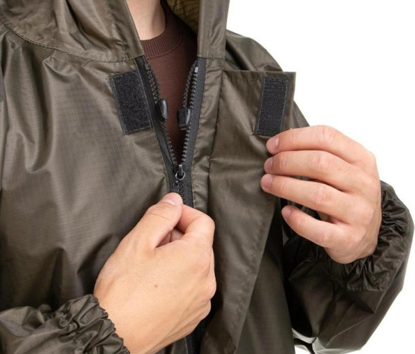 Изображение товара Плащ для охоты и рыбалки Helios Ветровлагозащитный / T-PL-VVZ-PU 5000-4XL-002 (р.58, зеленый)