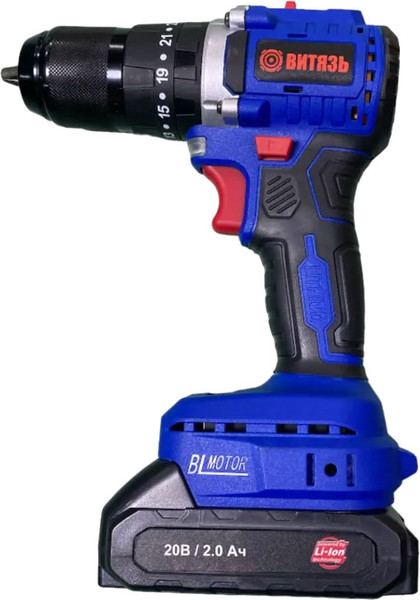 Изображение товара Аккумуляторная дрель-шуруповерт ВИТЯЗЬ ДА-1020-У13М