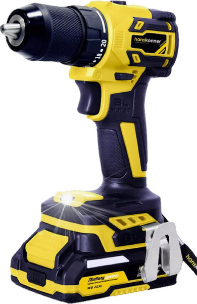 Изображение товара Аккумуляторная дрель-шуруповерт Hanskonner HCD2065C