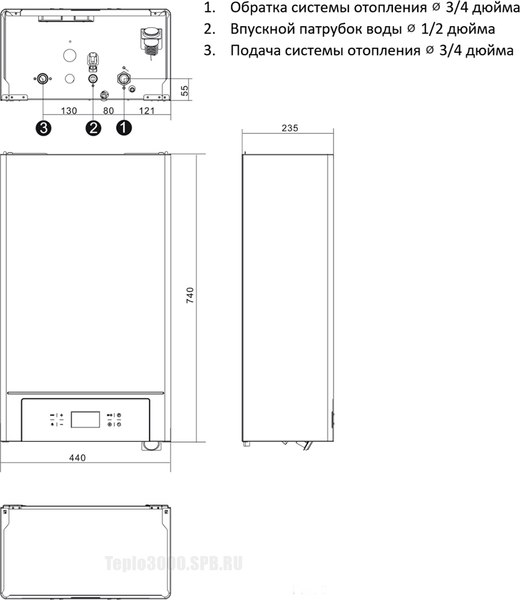 Изображение товара Электрический котел Thermex Quantum E909 OTWF 9