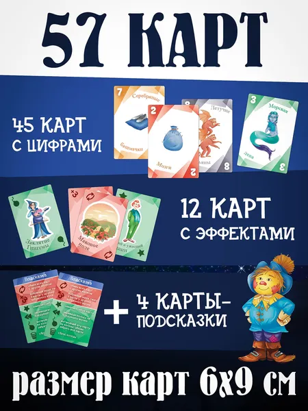 Изображение товара Настольная игра Нескучные игры Блеф. Волшебник Изумрудного города / 8807