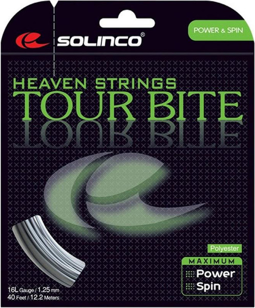 Изображение товара Струна для теннисной ракетки Solinco Tour Bite 16L/1.25мм / 1920002 (12.2м)