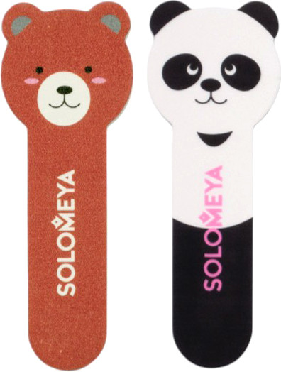 Изображение товара Набор пилок для ногтей Solomeya Little Bear 180/220 грит + Little Panda 400/3000 / 06-1168