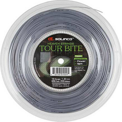 Изображение товара Струна для теннисной ракетки Solinco Tour Bite 16 /1.30мм / 1920029 (200м)
