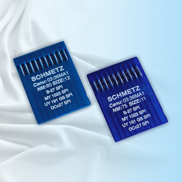 Изображение товара Набор игл для промышленной швейной машины Schmetz DCx27 80 SPI Sch-10 (10шт, для шелка)
