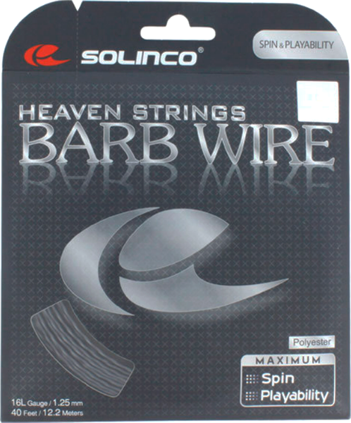 Изображение товара Струна для теннисной ракетки Solinco Barb Wire 16L/1.25мм / 1920045 (12.2м)