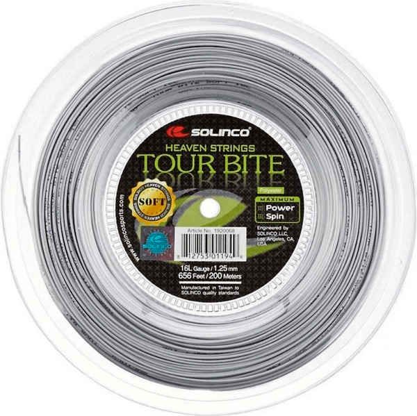 Изображение товара Струна для теннисной ракетки Solinco Tour Bite SOFT/1.25мм / 1920068 (200м)