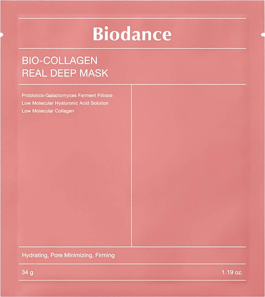 Изображение товара Маска для лица гидрогелевая Biodance Bio-Collagen Real Deep Mask с коллагеном и ферментами ночная (34гр)