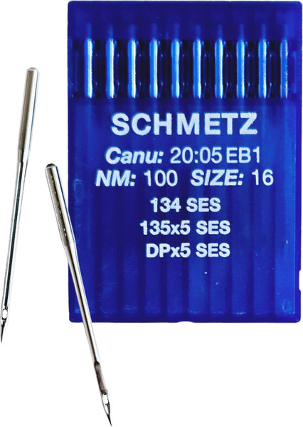 Изображение товара Набор игл для промышленной швейной машины Schmetz DPx5 100 SES Sch-10 (10шт, для трикотажа)