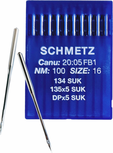 Изображение товара Набор игл для промышленной швейной машины Schmetz DPx5 100 SUK Sch-10 (10шт, для высокоэластичных тканей)