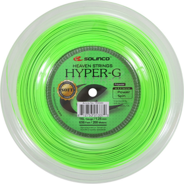 Изображение товара Струна для теннисной ракетки Solinco Hyper-G Soft 16L /1.25мм / 1920199 (12.2м)