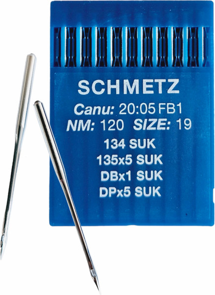Изображение товара Набор игл для промышленной швейной машины Schmetz DPx5 120 SUK Sch-10 (10шт, для высокоэластичных тканей)