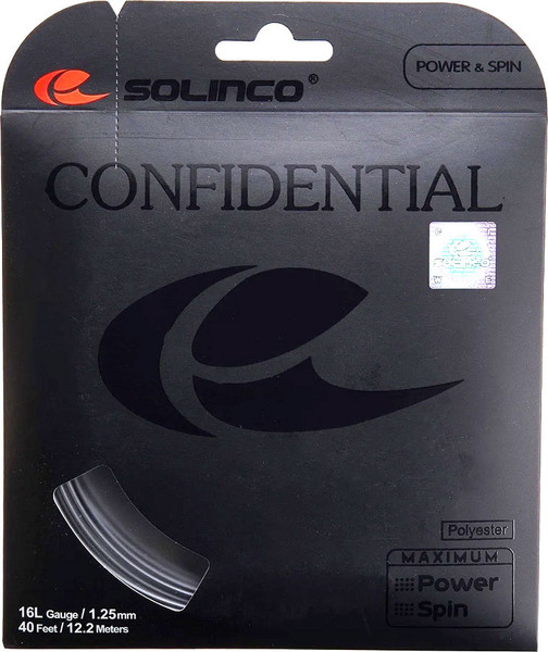 Изображение товара Струна для теннисной ракетки Solinco Confidential 16L/1.25мм / 1920211 (200м)