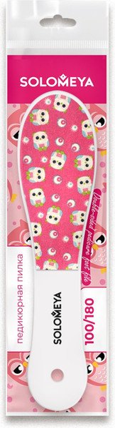 Изображение товара Терка для ног Solomeya Совы двухсторонняя 100/180 грит / 06-1185