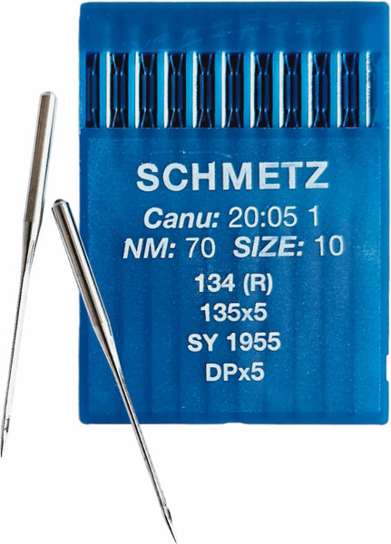Изображение товара Набор игл для промышленной швейной машины Schmetz DPx5 70 Sch-10 (10шт, универсальные)