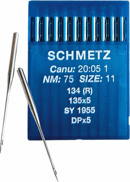 Изображение товара Набор игл для промышленной швейной машины Schmetz DPx5 75 Sch-10 (10шт, универсальные)