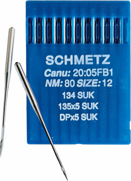 Изображение товара Набор игл для промышленной швейной машины Schmetz DPx5 80 SUK Sch-10 (10шт, для высокоэластичных тканей)