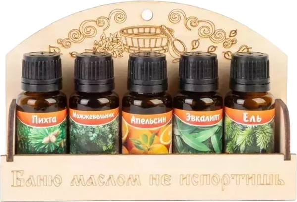 Изображение товара Набор эфирных масел Doorwood №1 Баню маслом не испортишь / DW01556 (5x10мл)