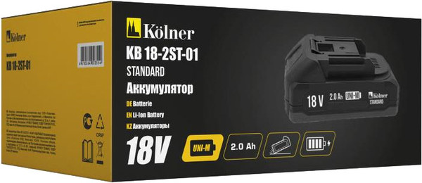 Изображение товара Аккумулятор для электроинструмента Kolner KB 18-2ST-01