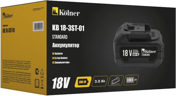 Изображение товара Аккумулятор для электроинструмента Kolner KB 18-3ST-01