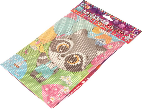 Изображение товара Набор алмазной вышивки MultiArt Енотик / AM17X23-113867