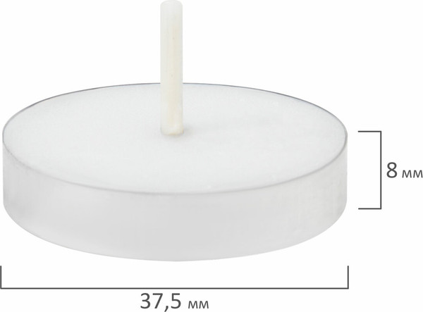 Изображение товара Набор свечей Laima Standard чайные / 609197 (50шт)