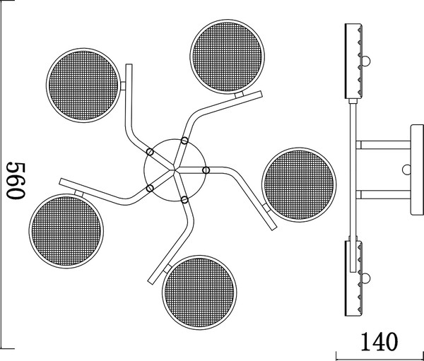 Изображение товара Люстра ESCADA 10273/5LED (Champagne Gold)