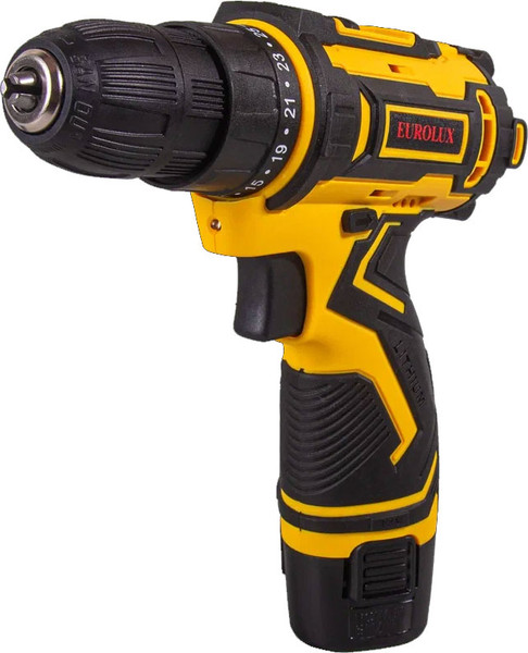 Изображение товара Аккумуляторная дрель-шуруповерт EUROLUX ДА-12/2-1Li ( 72/14/68)