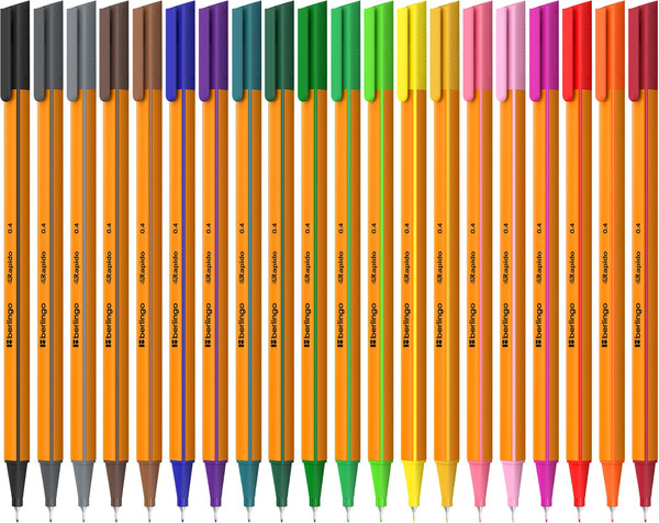 Изображение товара Набор капиллярных ручек Berlingo Rapido / CK_40020 (20цв)