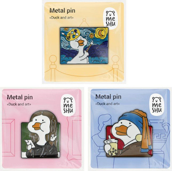 Изображение товара Набор значков Meshu Ducks and art / MS_60348 (3шт)