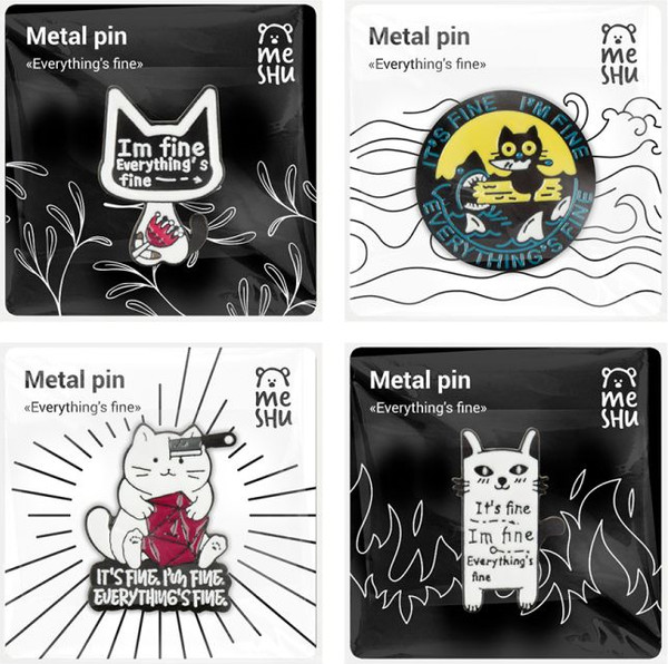 Изображение товара Набор значков Meshu Everythings fine / MS_60349 (4шт)