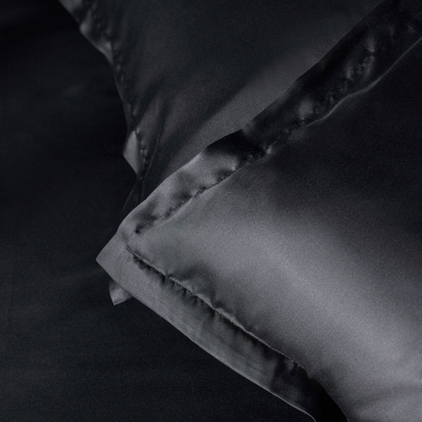 Изображение товара Наволочка Sima-Land Home Tencel 50x70 / 10285385 (черный)