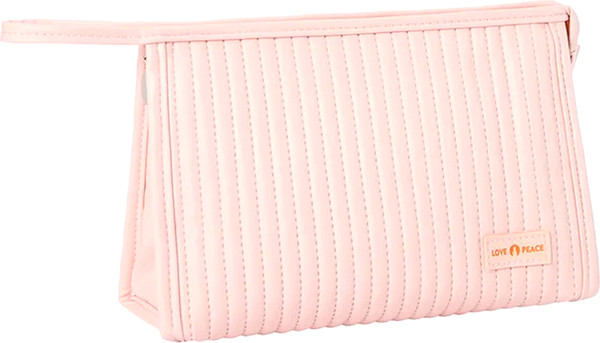 Изображение товара Косметичка Kristaller Love Peace Rectangular стеганая / 25010 (пастельно-розовый)