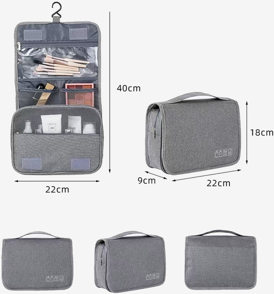 Изображение товара Косметичка Kristaller Travel Hook Classic / 25107 (серый)