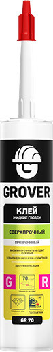 Изображение товара Клей Grover Монтажный GR 70 (300мл, прозрачный)