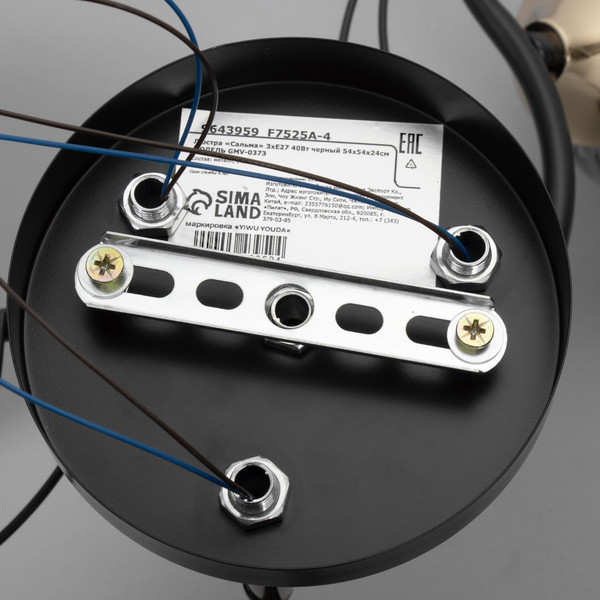 Изображение товара Люстра BayerLux Сальма 9643959 (черный)