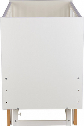 Изображение товара Детская кроватка Polini Kids Simple 342 с маятником / 0003168-17 (белый/натуральный)