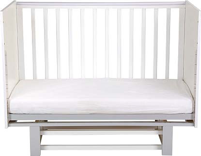 Изображение товара Детская кроватка Polini Kids Simple 342 с маятником / 0003168-16 (белый/серый)
