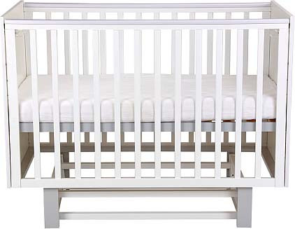 Изображение товара Детская кроватка Polini Kids Simple 342 с маятником / 0003168-16 (белый/серый)