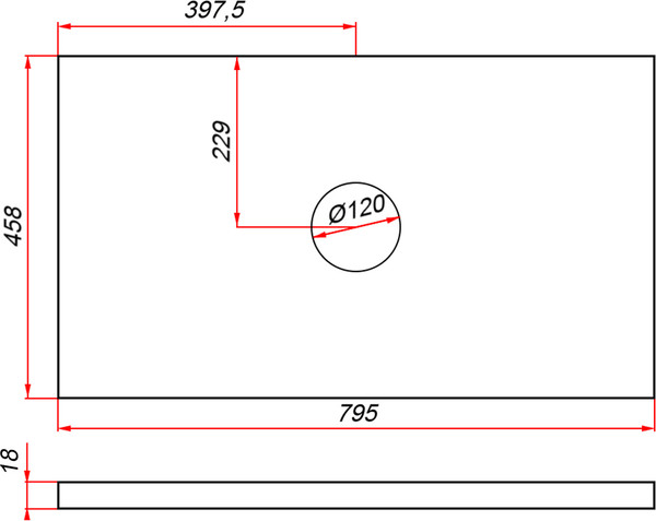 Изображение товара Столешница для тумбы в ванную ЗОВ CLDSP18A795458C1 (аттик)