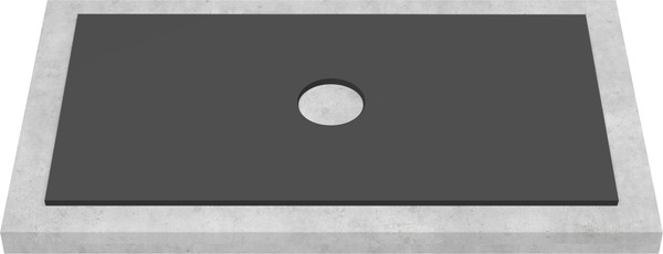 Изображение товара Столешница для тумбы в ванную ЗОВ CLDSP18H695458C1 (антрацит)