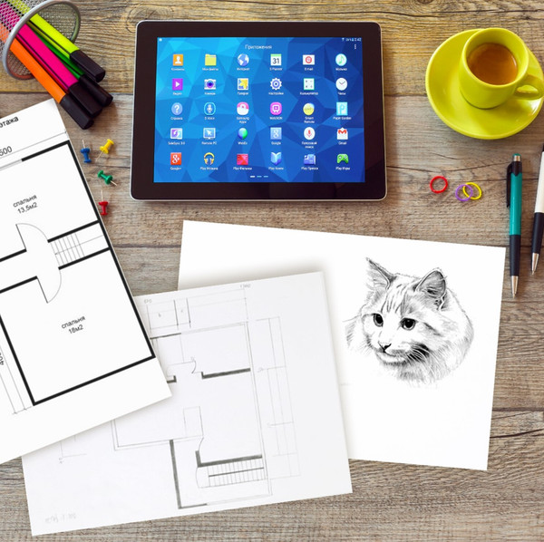 Изображение товара Набор бумаги для рисования Brauberg А3 200г/м2 / 115624 (40л)