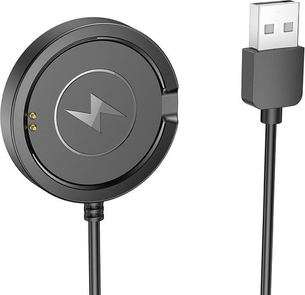 Изображение товара Зарядный кабель Hoco Y22 для смарт-часов (черный)