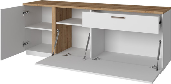 Изображение товара Тумба Anrex Mateo RTV 2D1SN (белый/дуб наварра)