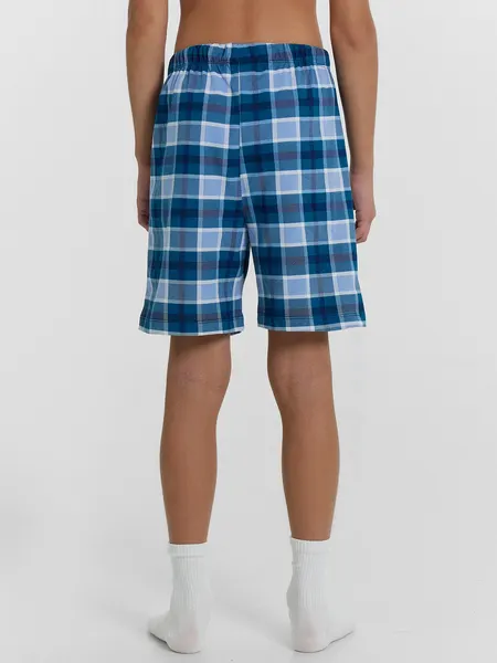 Изображение товара Пижама детская Mark Formelle 563322-1 (р.98-52, сине-бирюзовый/сине-бирюзовая клетка)