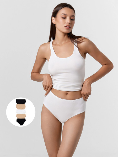 Изображение товара Комплект женских трусов Mark Formelle 412075-5 (р.106, белый-3)