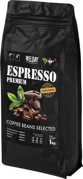 Изображение товара Кофе в зернах Welday Espresso Premium (1кг)