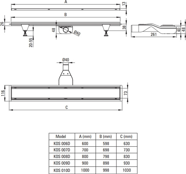 Изображение товара Трап для душа Deante KOS R08D