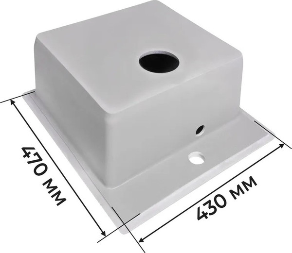 Изображение товара Мойка кухонная Granrus GR-460 (светло-серый)